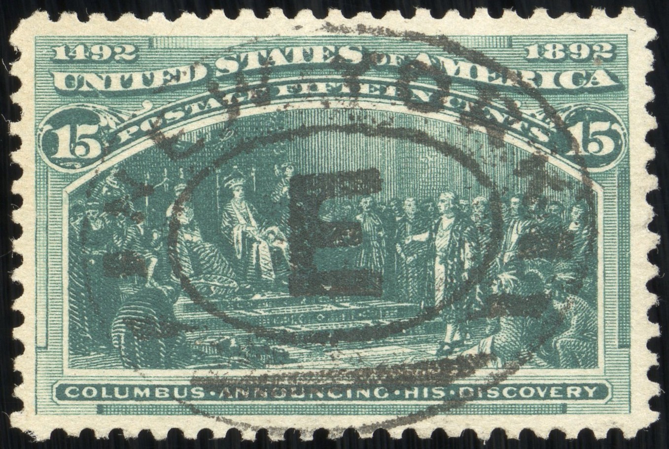 US Stamps # 238 Colombian Used Superb Deep Color Gem | eBay display picture 1