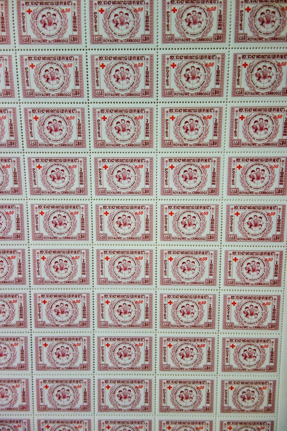 Laos Stamps # 71-3+ # B8-10 NH Complete set of Sheets Scott Value