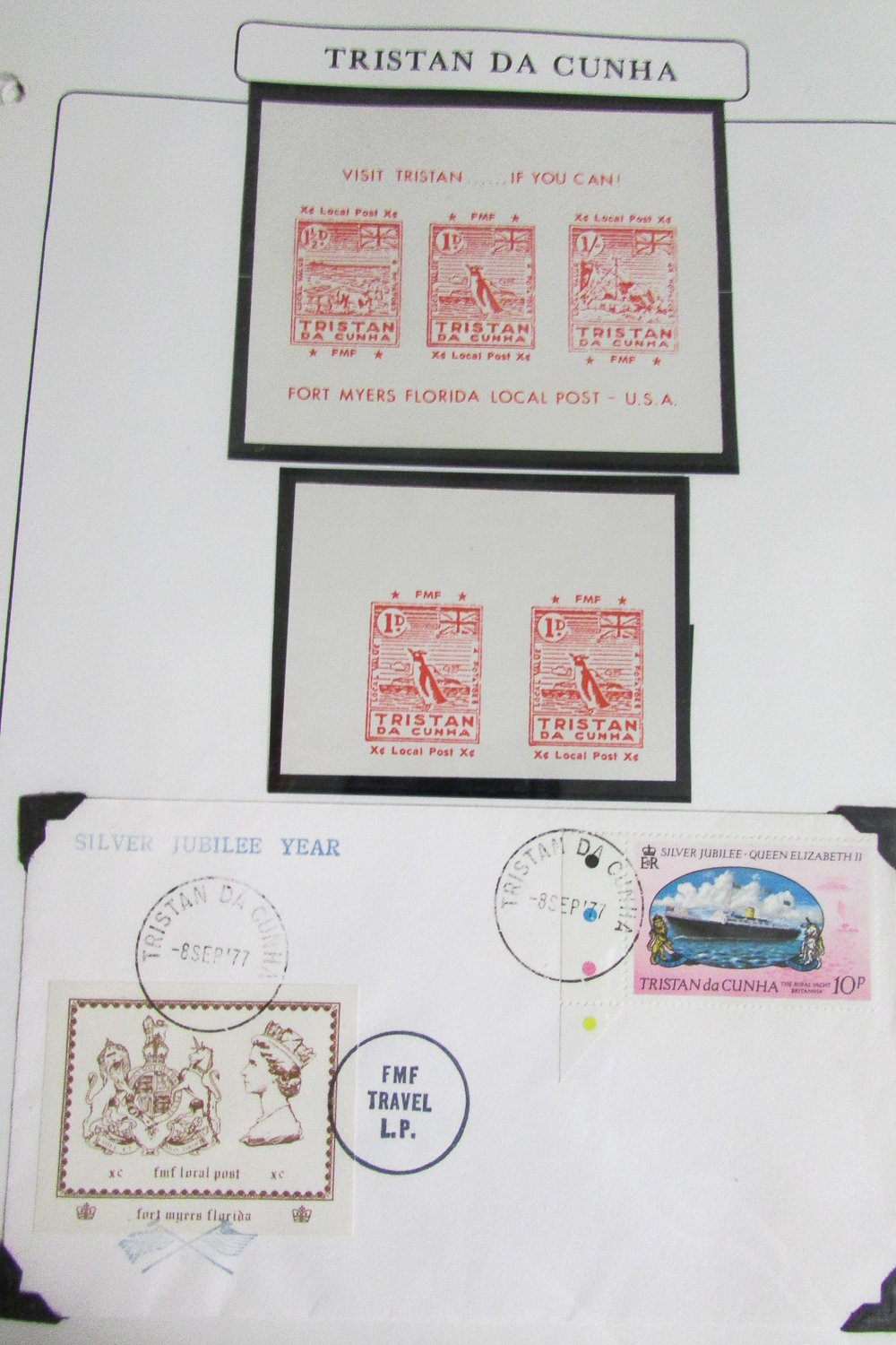 Tristan Da Cunha Cover Collection Rare Markings eBay