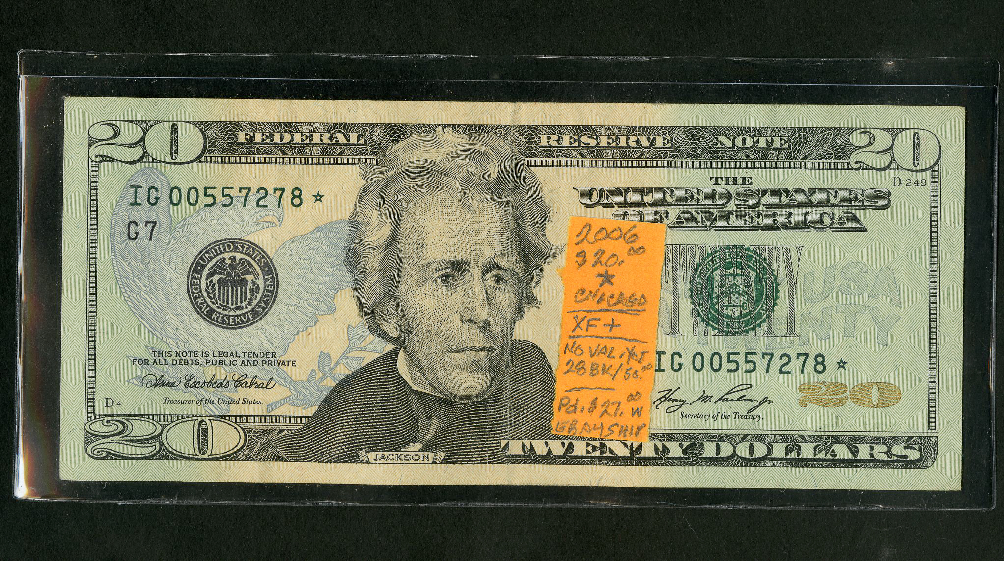 1985 $20 dollar bill serial number lookup