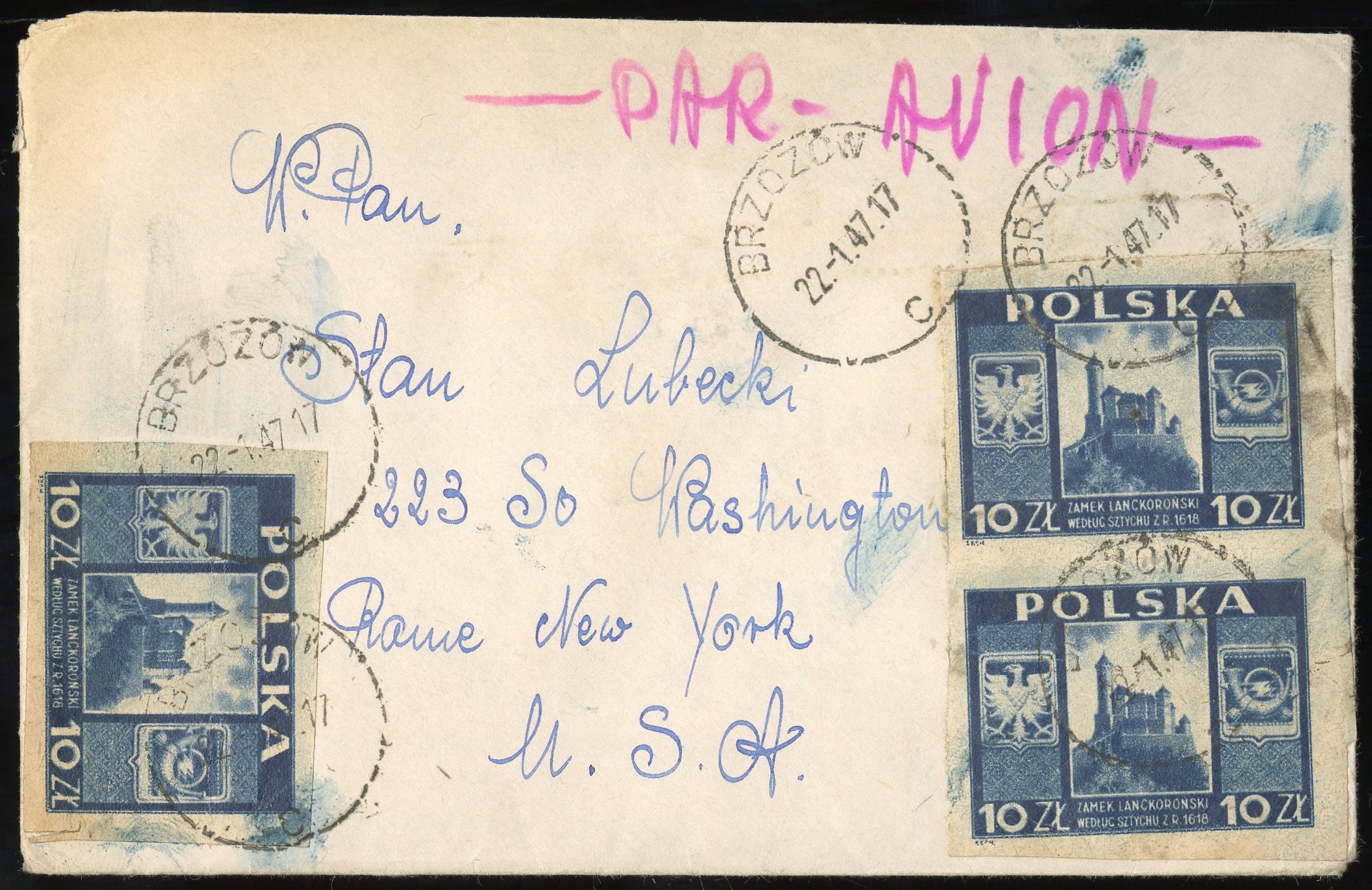 Poland Stamps Early Cover To NYC | eBay