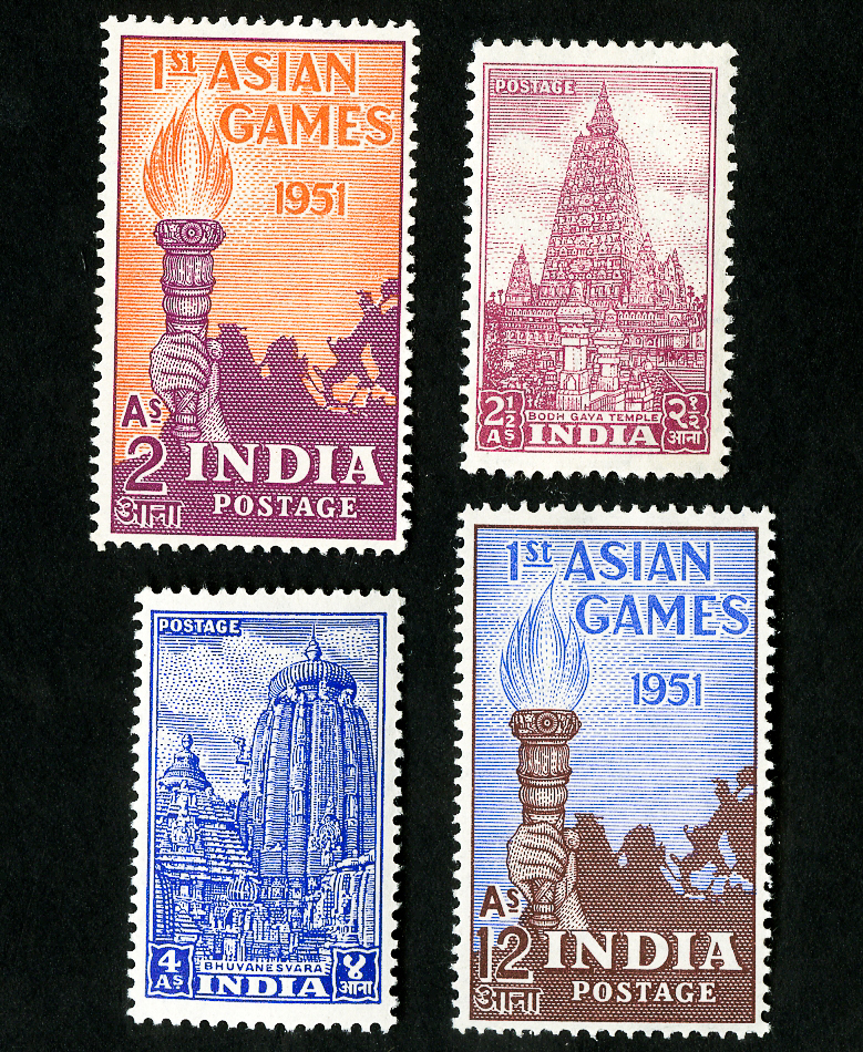 LH Details $37.50 India Value VF # OG Catalog 233-6 Stamps about